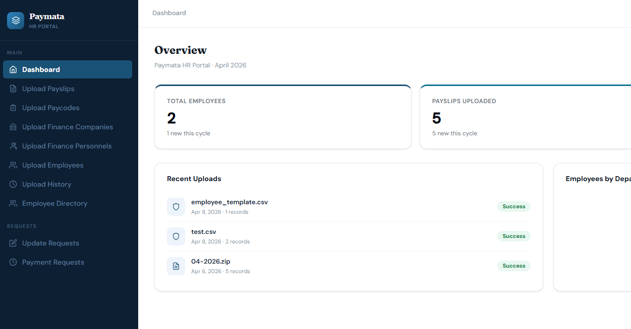 LTPayMata HR portal overview